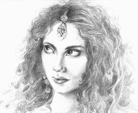 medusa - pencil drawing